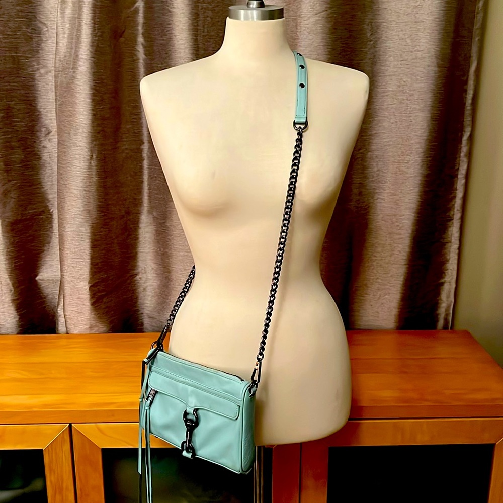 Rebecca Minkoff MAC Mini Navy leather crossbody purse